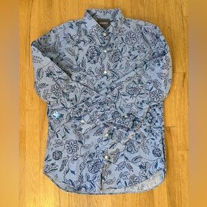 Bonobos Jetsetter Floral Button Down Shirt Slim M